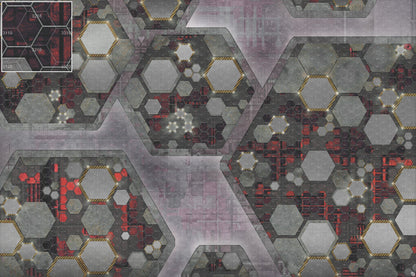 Mats by Mars: Quinfinity Ruby Tabletop Wargaming Play Mat