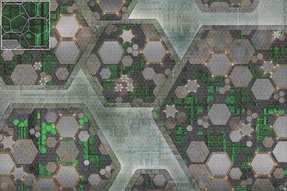 Mats by Mars: Quinfinity Jade Tabletop Wargaming Play Mat