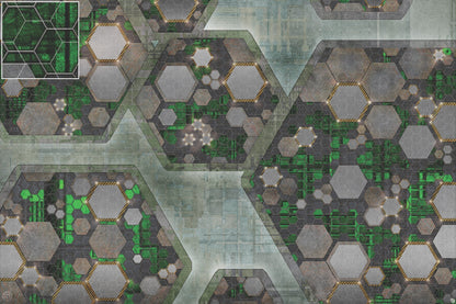 Mats by Mars: Quinfinity Jade Tabletop Wargaming Play Mat