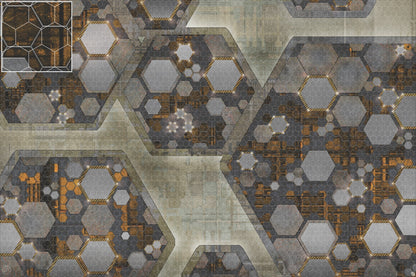 Mats by Mars: Quinfinity Citrine Tabletop Wargaming Play Mat