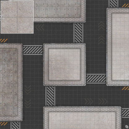Mats by Mars: Hab Blok E Tabletop Wargaming Play Mat