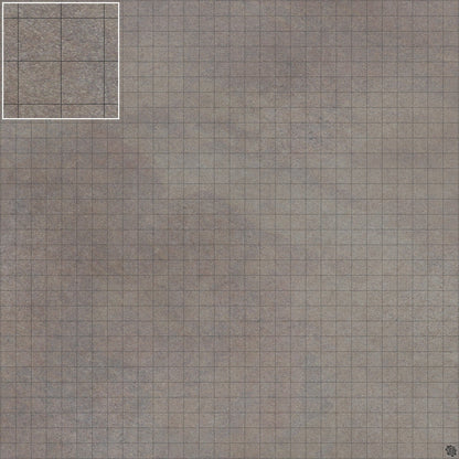 Mats by Mars: Koncrete Blok (Dark) Tabletop Wargaming Play Mat