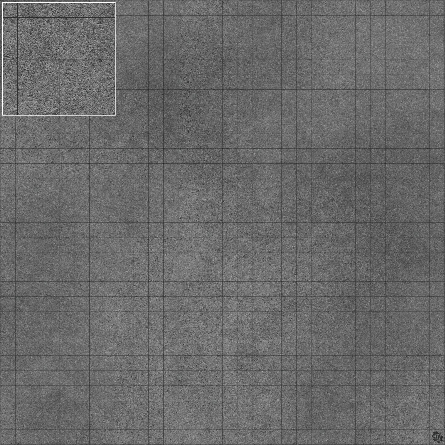 Mats by Mars: Koncrete Blok (Extra Dark) Tabletop Wargaming Play Mat