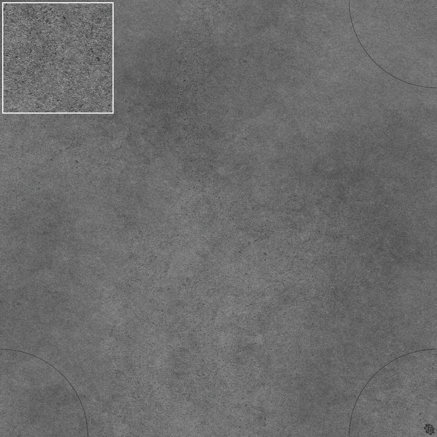 Mats by Mars: Koncrete Blok (Extra Dark) Tabletop Wargaming Play Mat
