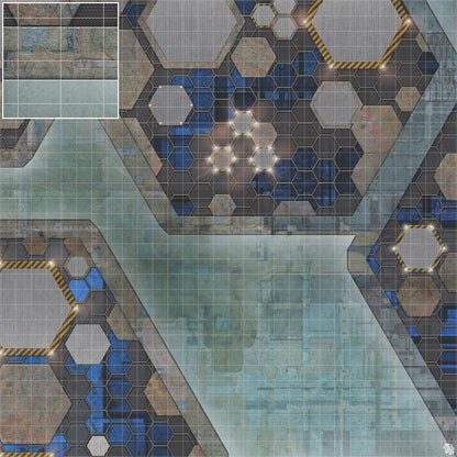 Mats by Mars: Quinfinity Sapphire Tabletop Wargaming Play Mat