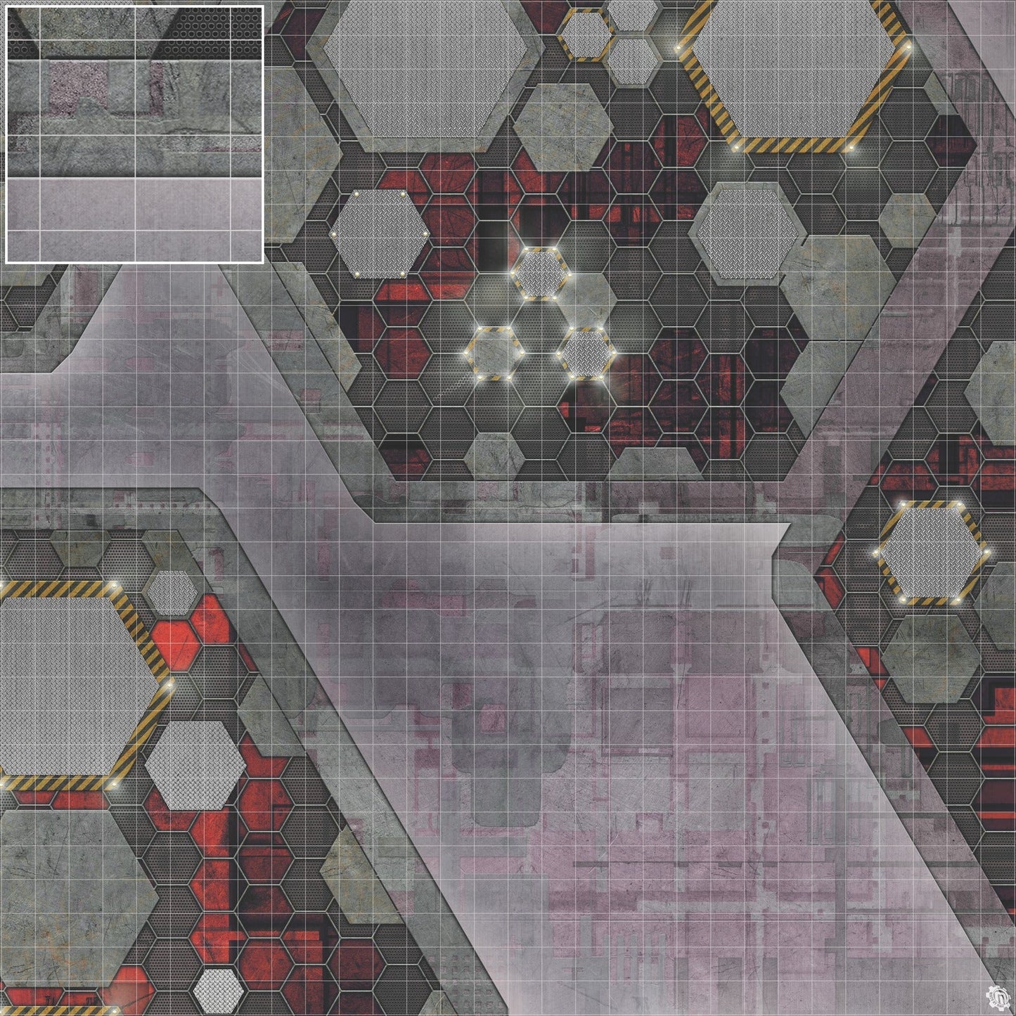 Mats by Mars: Quinfinity Ruby Tabletop Wargaming Play Mat