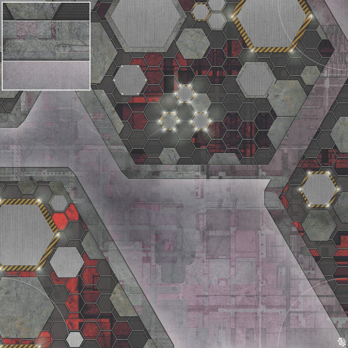 Mats by Mars: Quinfinity Ruby Tabletop Wargaming Play Mat