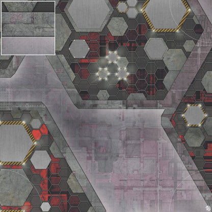 Mats by Mars: Quinfinity Ruby Tabletop Wargaming Play Mat