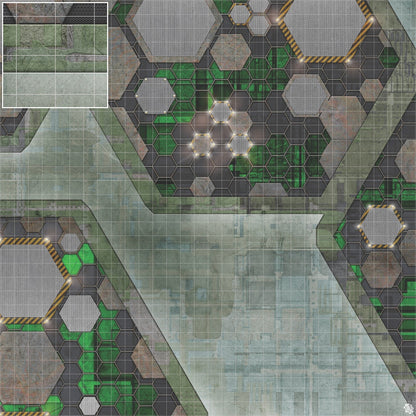 Mats by Mars: Quinfinity Jade Tabletop Wargaming Play Mat
