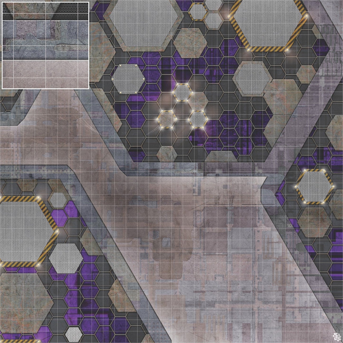 Mats by Mars: Quinfinity Amethyst Tabletop Wargaming Play Mat