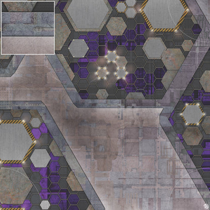 Mats by Mars: Quinfinity Amethyst Tabletop Wargaming Play Mat
