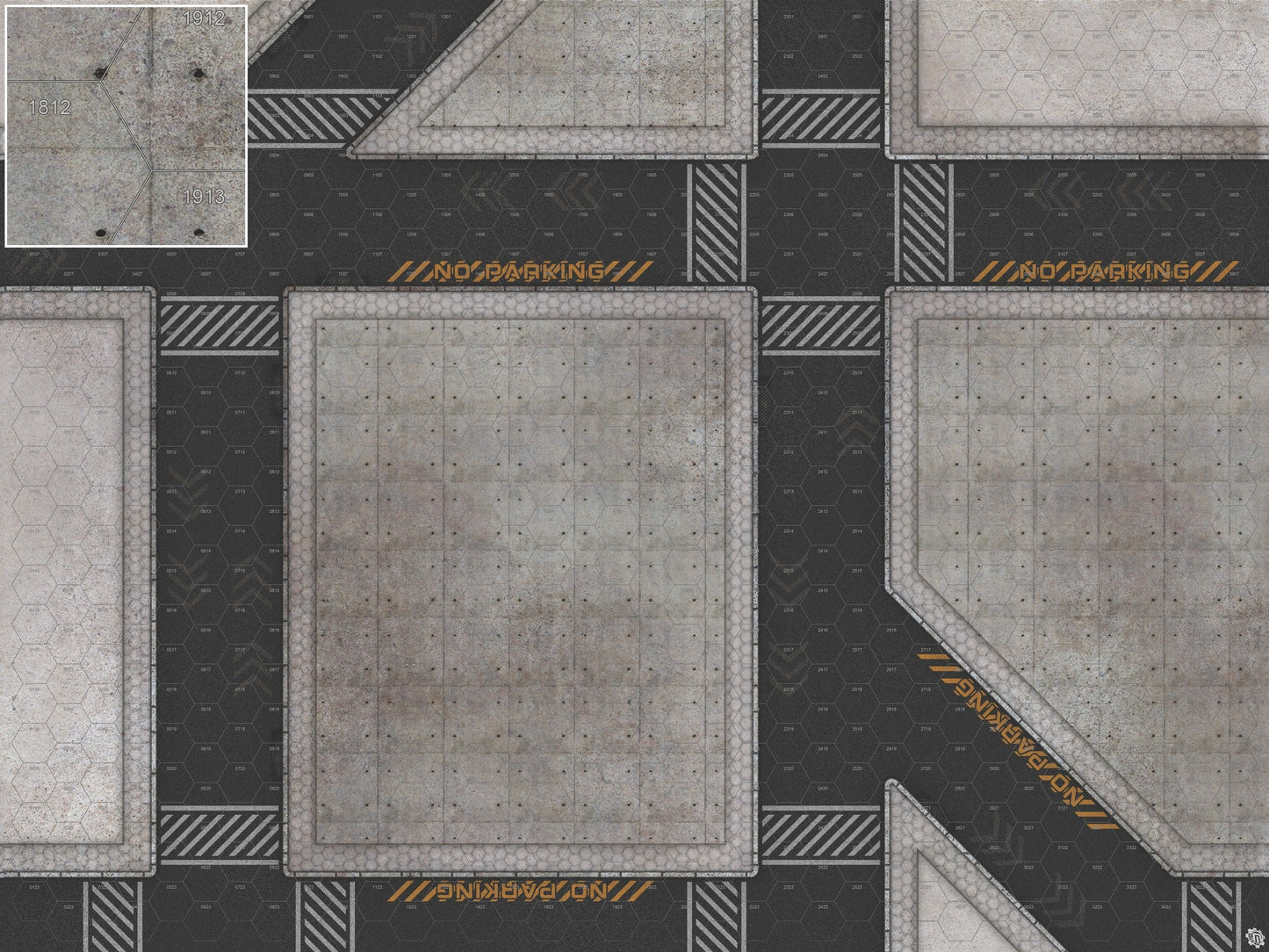 Mats by Mars: Hab Blok B Tabletop Wargaming Play Mat
