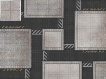Mats by Mars: Hab Blok E Tabletop Wargaming Play Mat