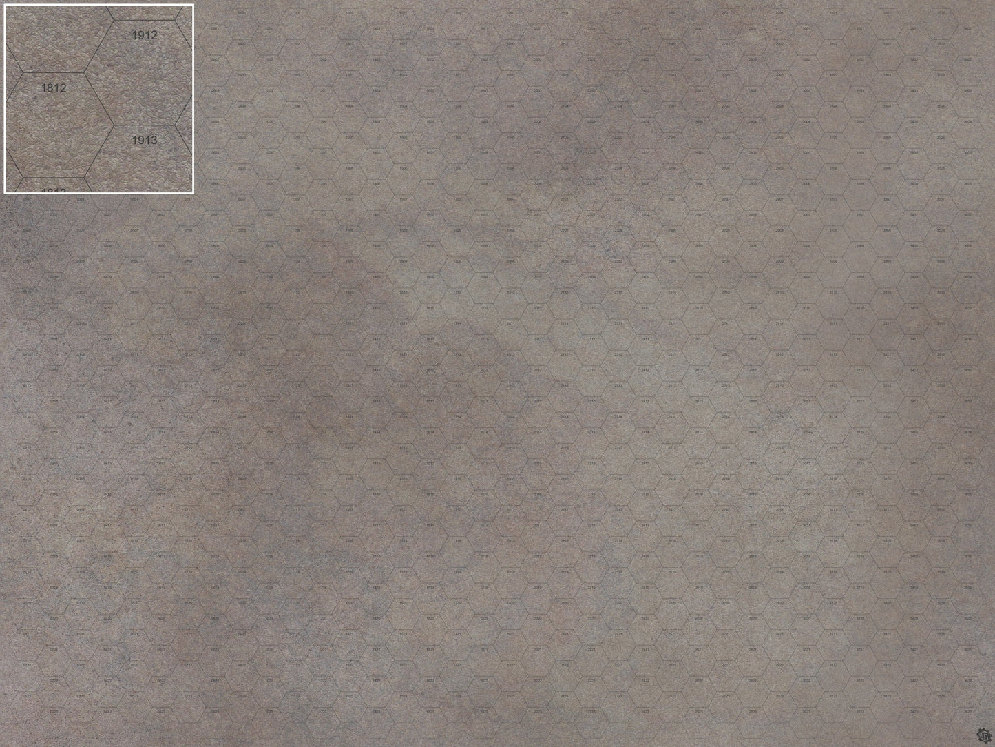 Mats by Mars: Koncrete Blok (Dark) Tabletop Wargaming Play Mat