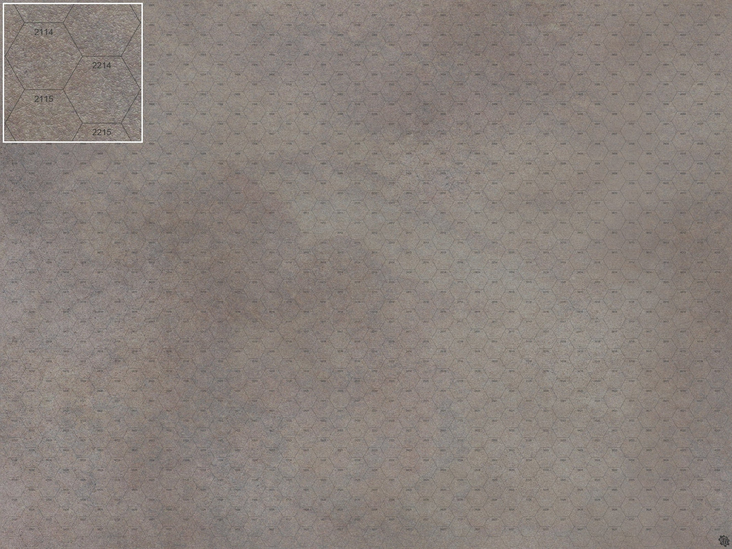 Mats by Mars: Koncrete Blok (Dark) Tabletop Wargaming Play Mat
