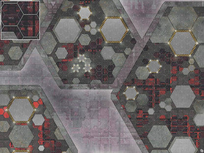 Mats by Mars: Quinfinity Ruby Tabletop Wargaming Play Mat