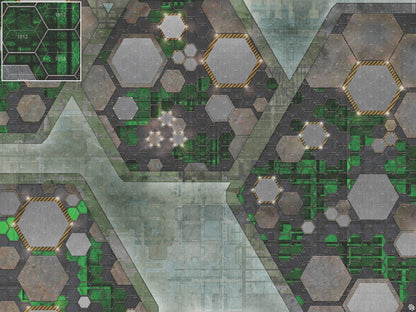 Mats by Mars: Quinfinity Jade Tabletop Wargaming Play Mat