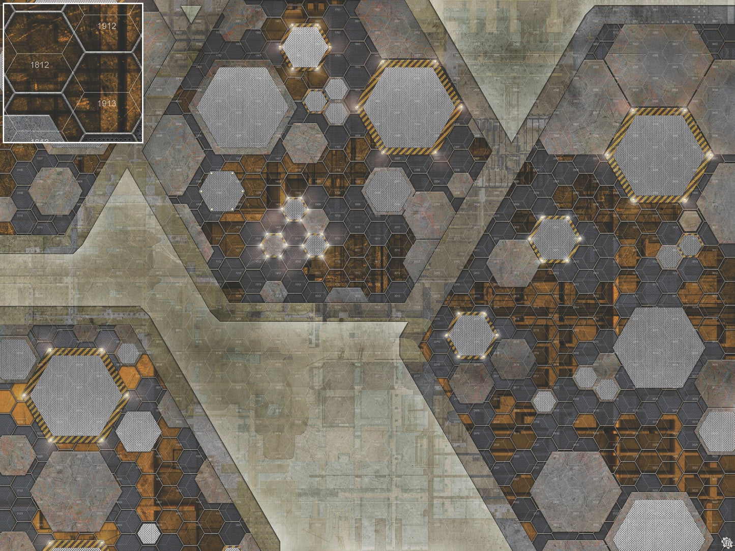 Mats by Mars: Quinfinity Citrine Tabletop Wargaming Play Mat