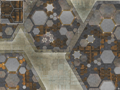 Mats by Mars: Quinfinity Citrine Tabletop Wargaming Play Mat