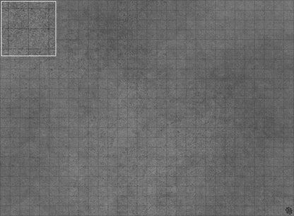 Mats by Mars: Koncrete Blok (Extra Dark) Tabletop Wargaming Play Mat