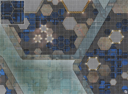 Mats by Mars: Quinfinity Sapphire Tabletop Wargaming Play Mat