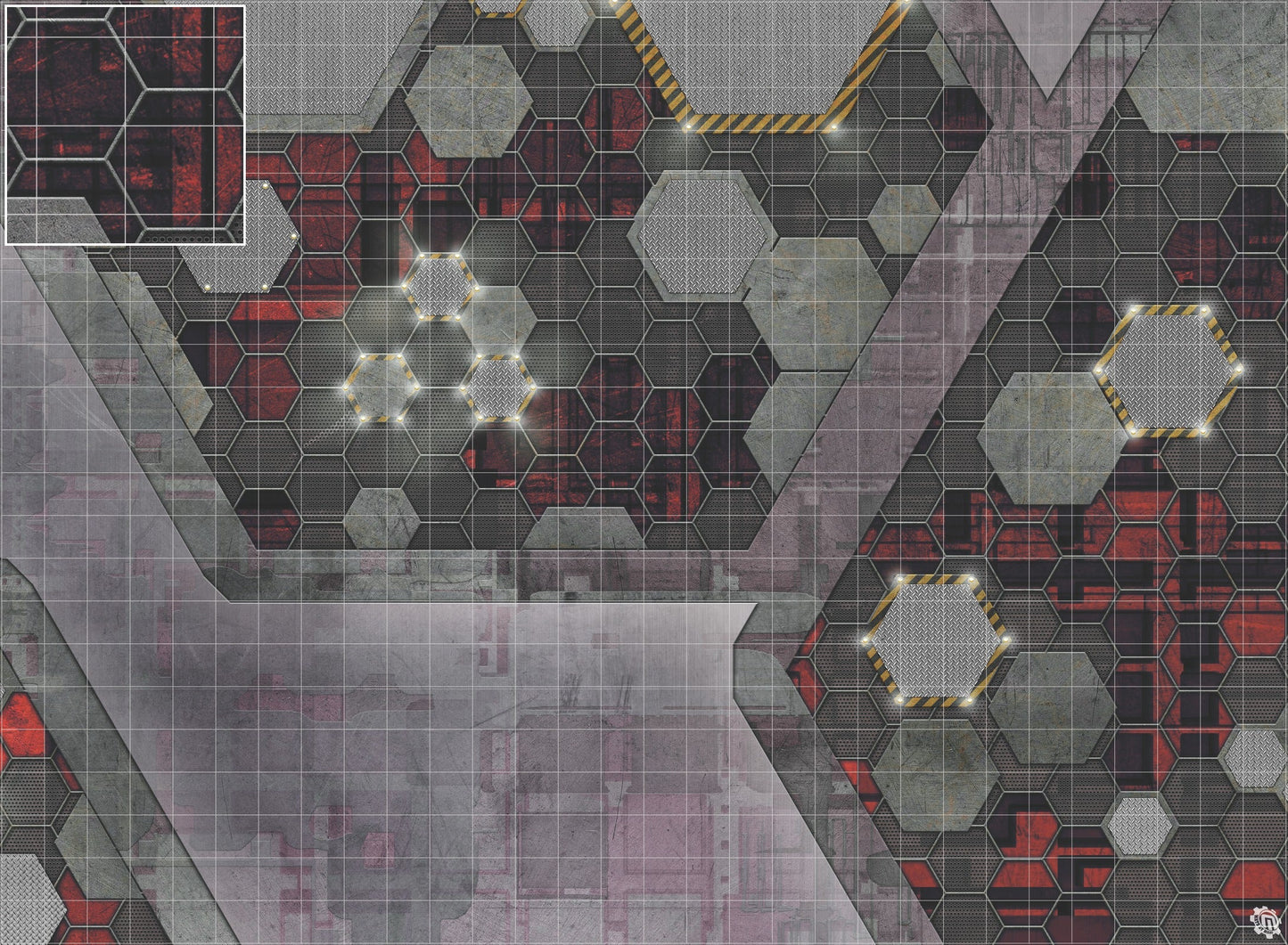 Mats by Mars: Quinfinity Ruby Tabletop Wargaming Play Mat
