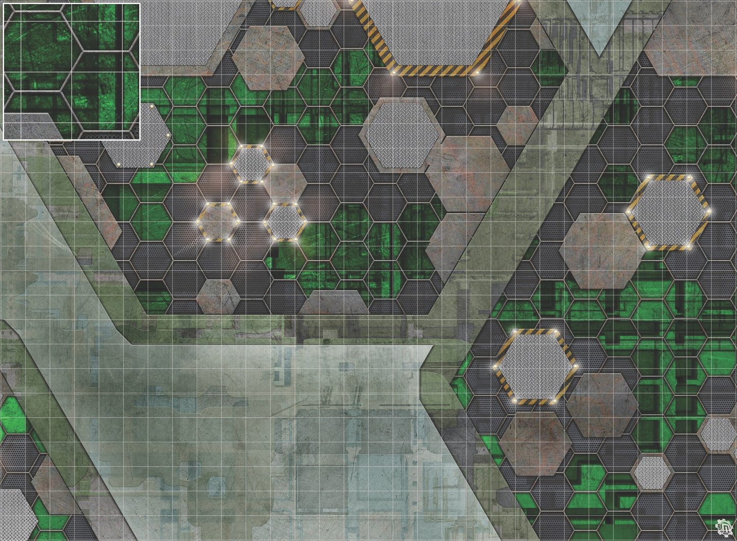 Mats by Mars: Quinfinity Jade Tabletop Wargaming Play Mat