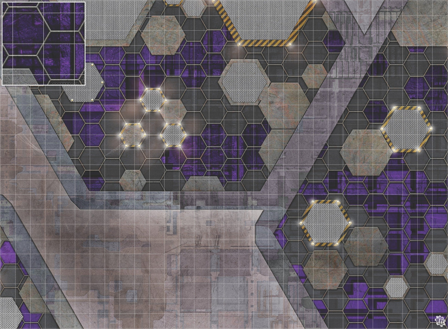 Mats by Mars: Quinfinity Amethyst Tabletop Wargaming Play Mat