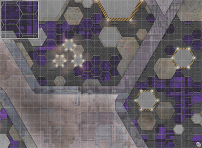 Mats by Mars: Quinfinity Amethyst Tabletop Wargaming Play Mat