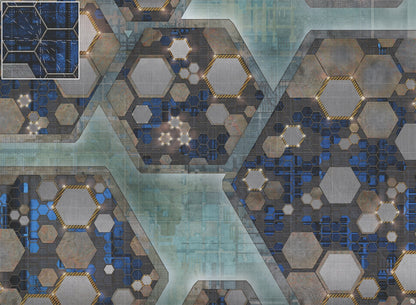 Mats by Mars: Quinfinity Sapphire Tabletop Wargaming Play Mat