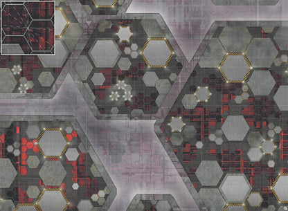 Mats by Mars: Quinfinity Ruby Tabletop Wargaming Play Mat