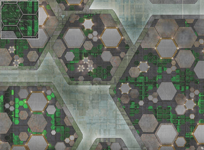 Mats by Mars: Quinfinity Jade Tabletop Wargaming Play Mat