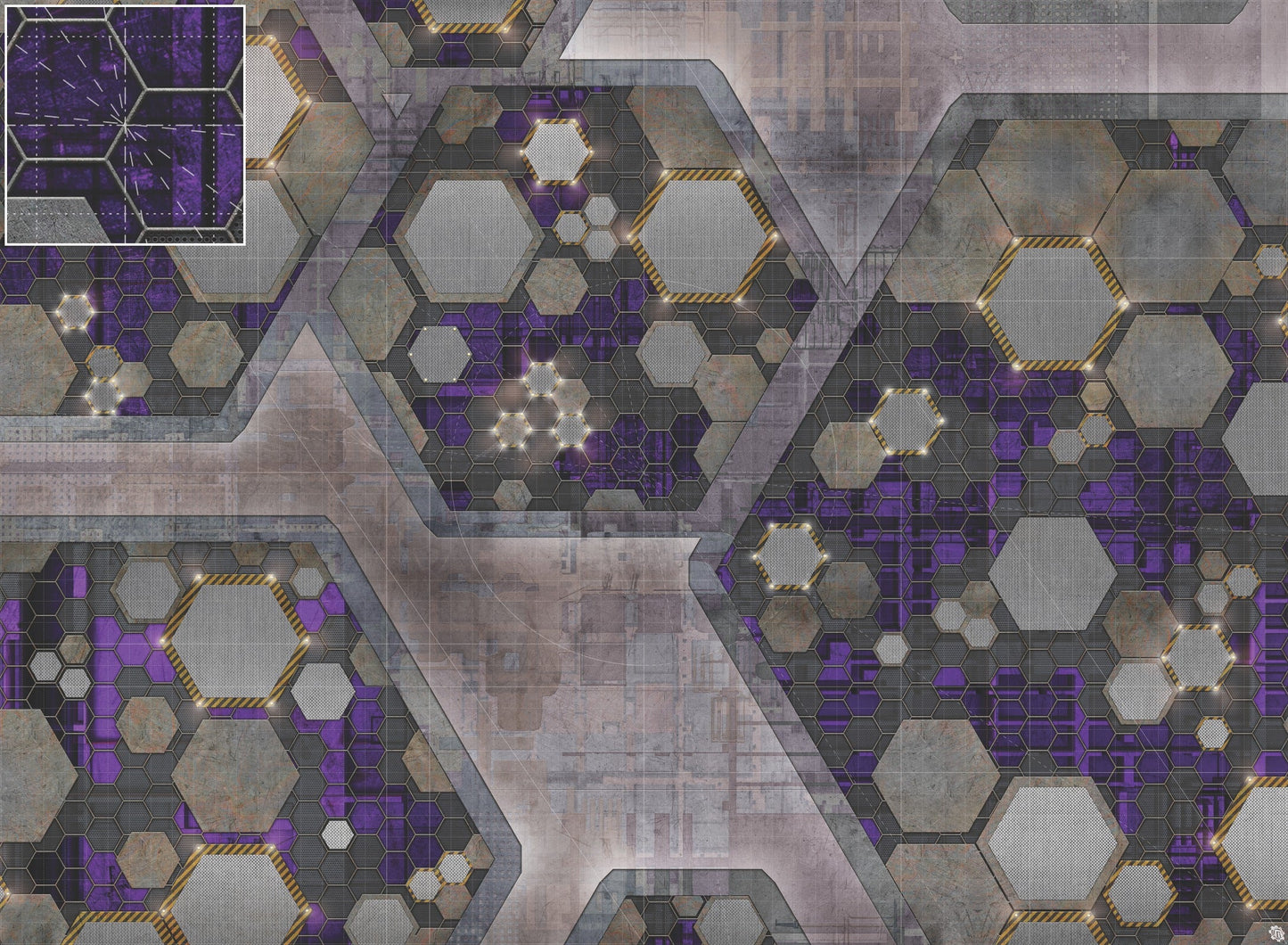 Mats by Mars: Quinfinity Amethyst Tabletop Wargaming Play Mat
