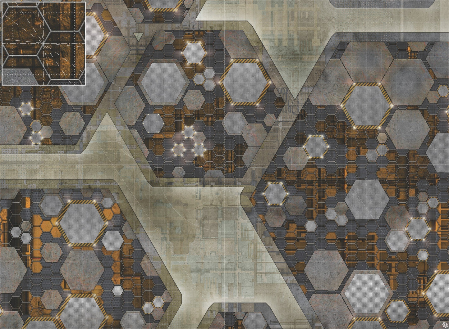 Mats by Mars: Quinfinity Citrine Tabletop Wargaming Play Mat