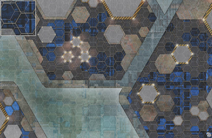 Mats by Mars: Quinfinity Sapphire Tabletop Wargaming Play Mat