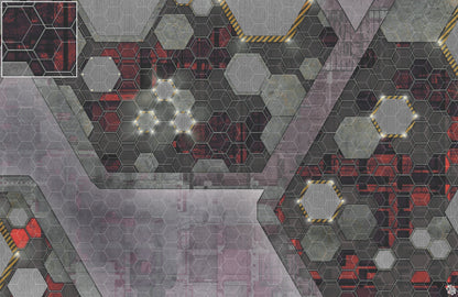 Mats by Mars: Quinfinity Ruby Tabletop Wargaming Play Mat