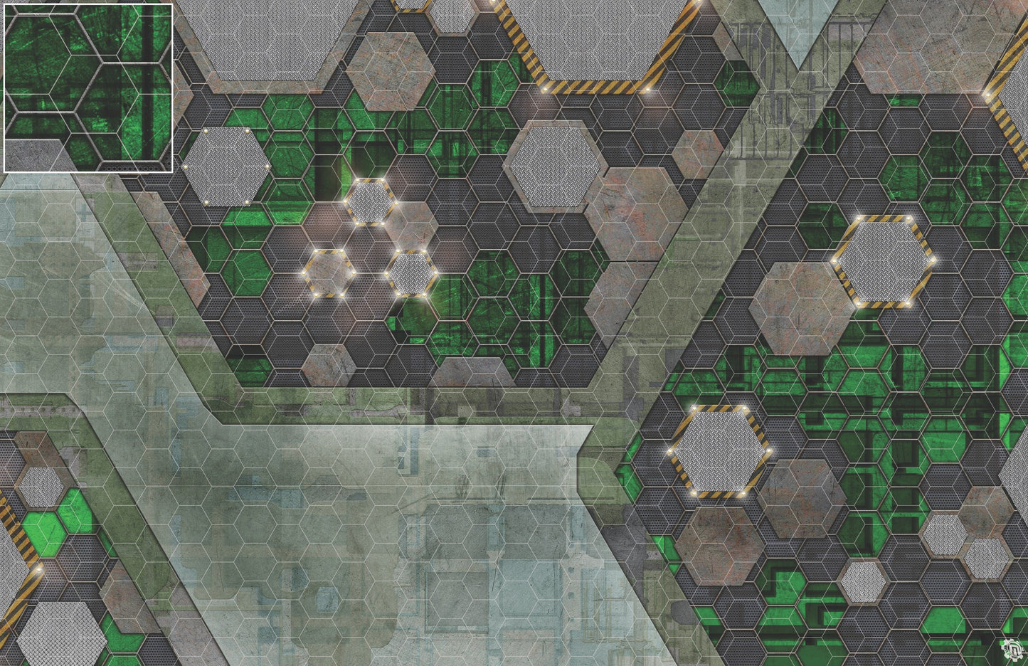 Mats by Mars: Quinfinity Jade Tabletop Wargaming Play Mat