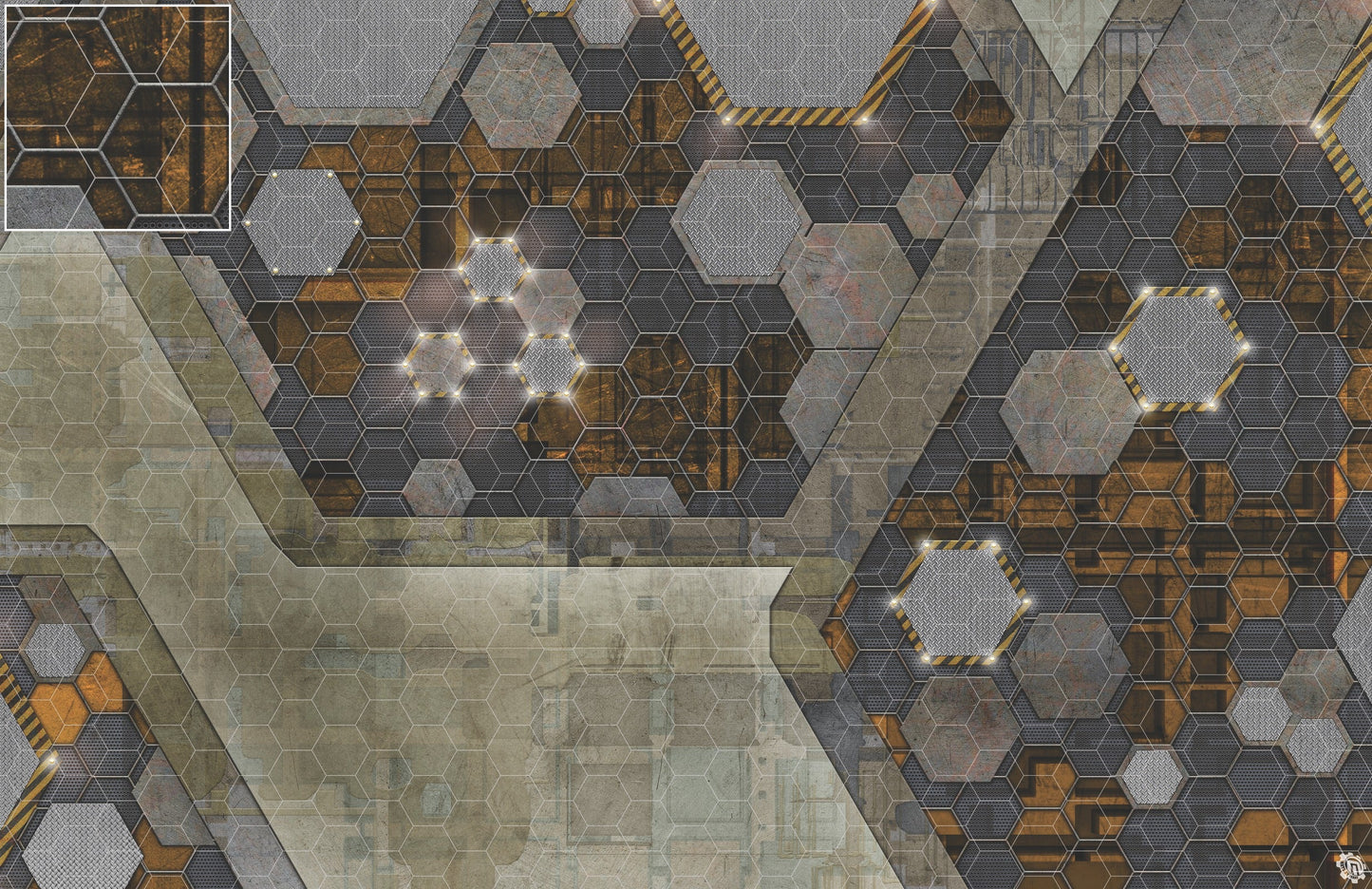 Mats by Mars: Quinfinity Citrine Tabletop Wargaming Play Mat