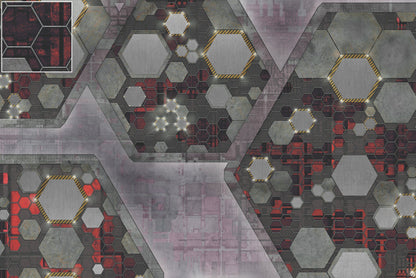 Mats by Mars: Quinfinity Ruby Tabletop Wargaming Play Mat