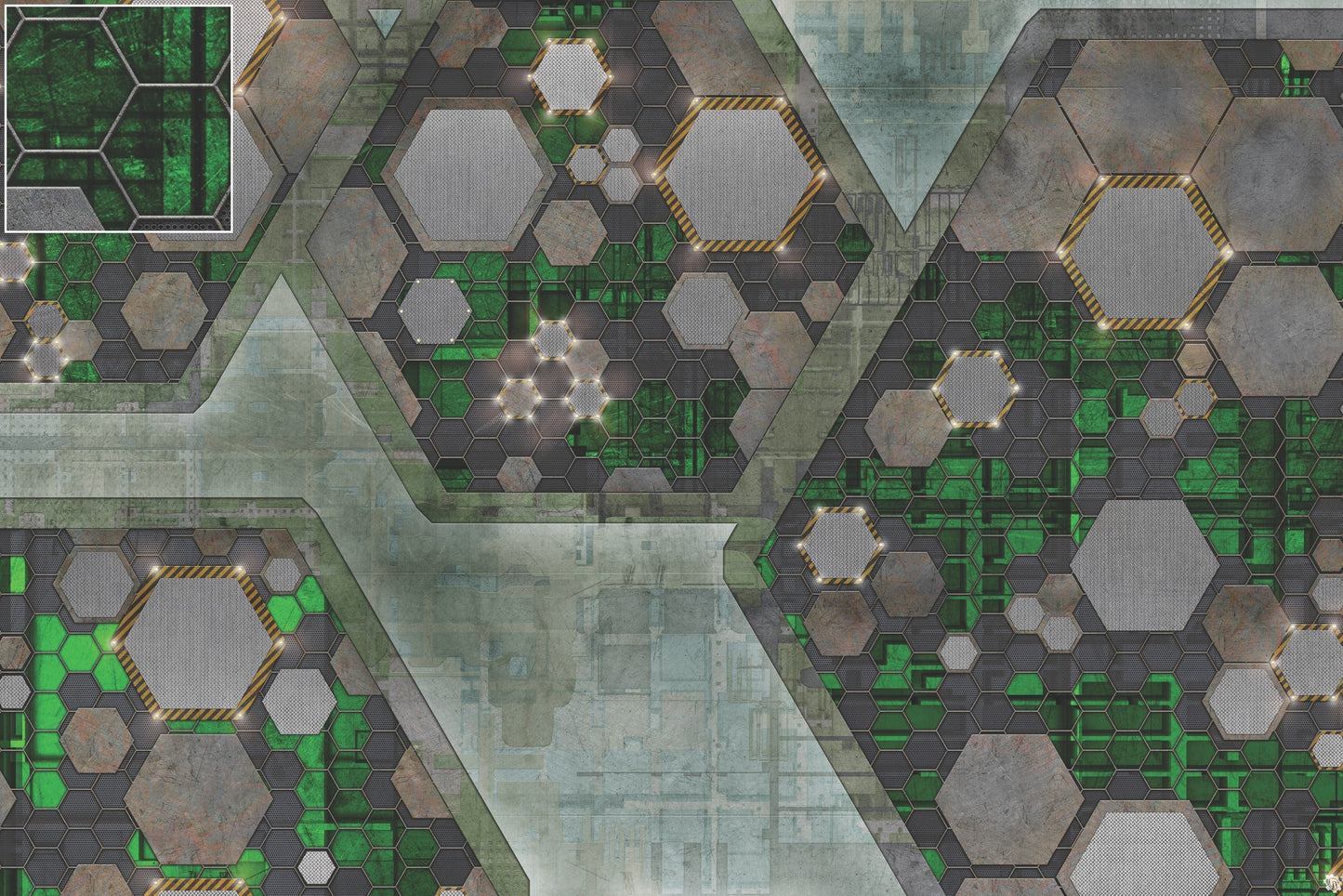 Mats by Mars: Quinfinity Jade Tabletop Wargaming Play Mat