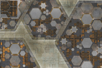 Mats by Mars: Quinfinity Citrine Tabletop Wargaming Play Mat