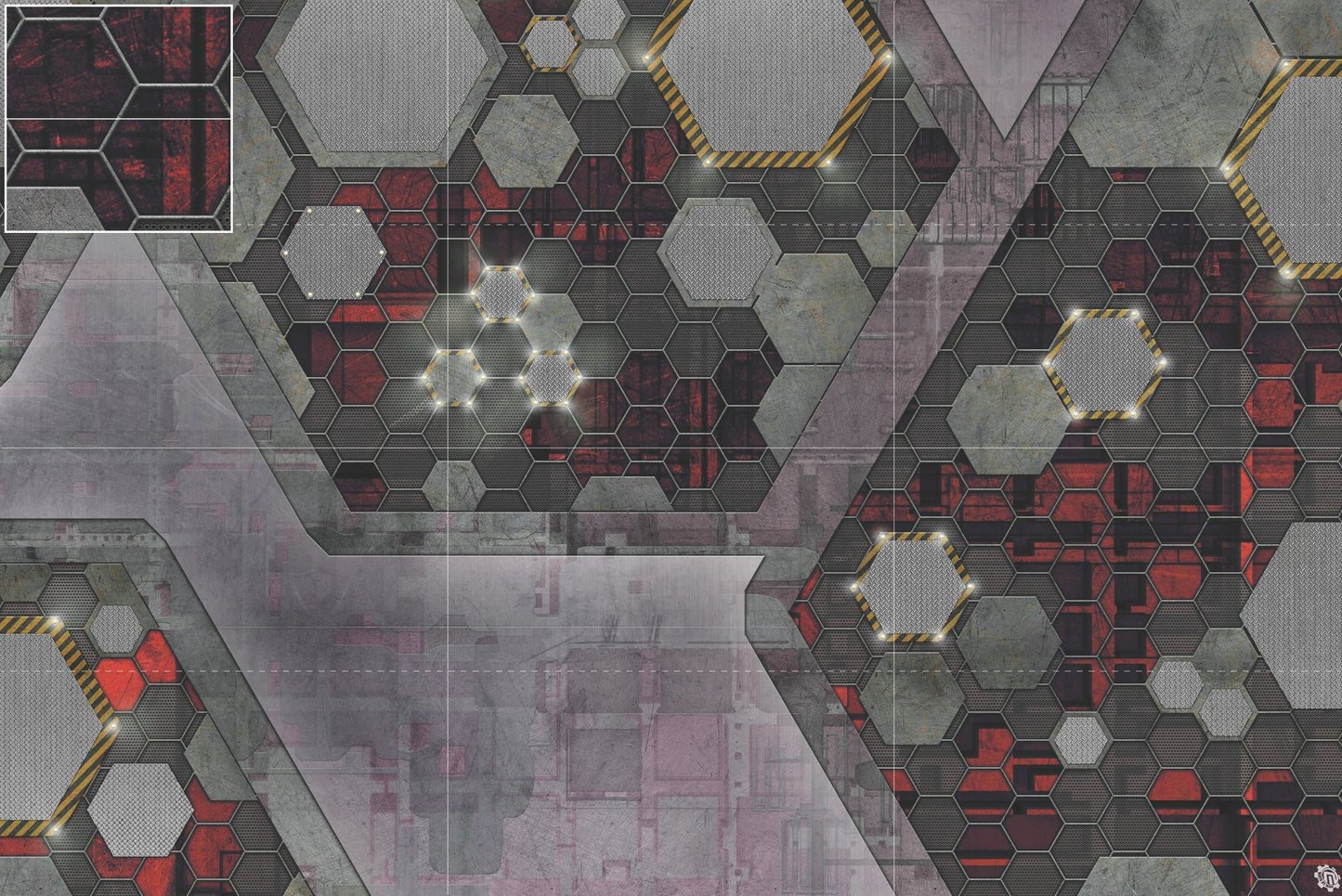 Mats by Mars: Quinfinity Ruby Tabletop Wargaming Play Mat