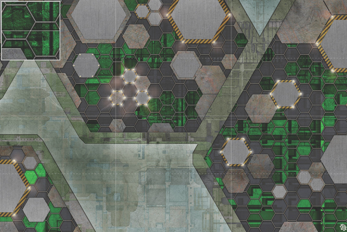 Mats by Mars: Quinfinity Jade Tabletop Wargaming Play Mat