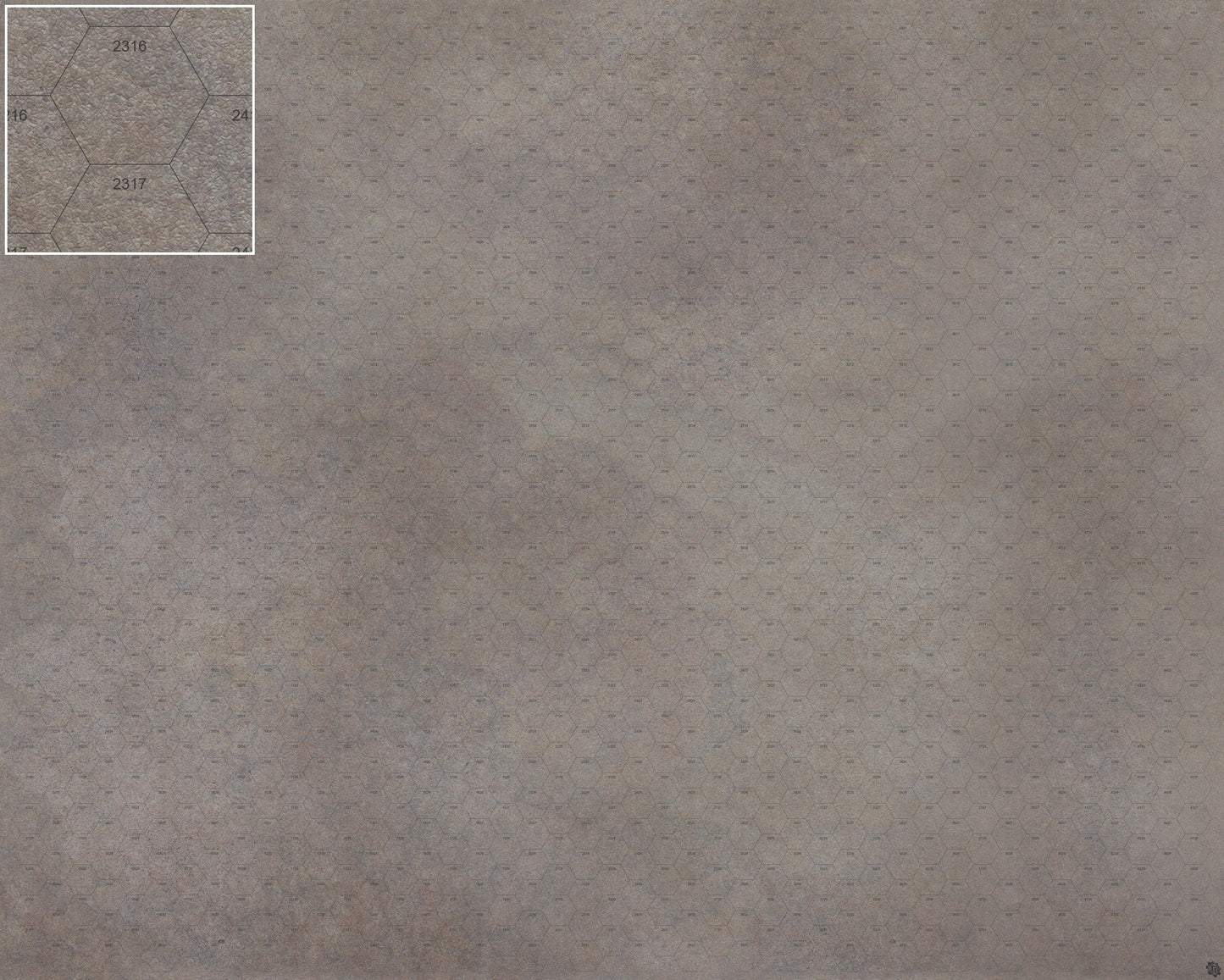 Mats by Mars: Koncrete Blok (Dark) Tabletop Wargaming Play Mat