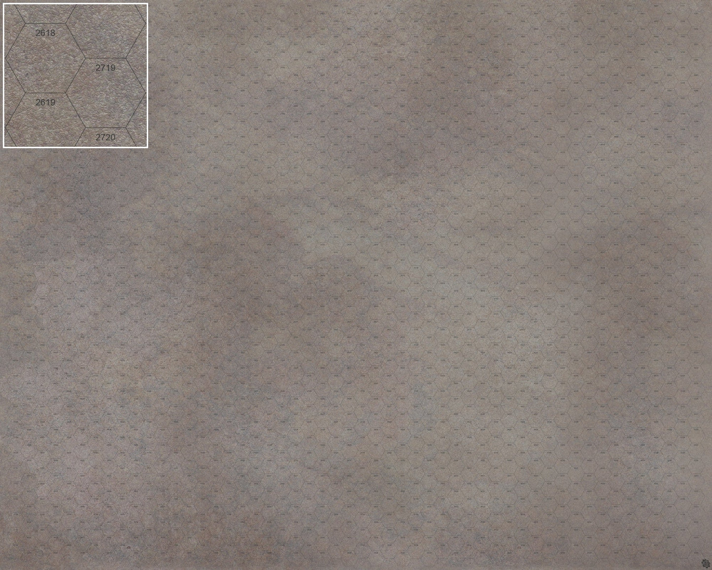Mats by Mars: Koncrete Blok (Dark) Tabletop Wargaming Play Mat