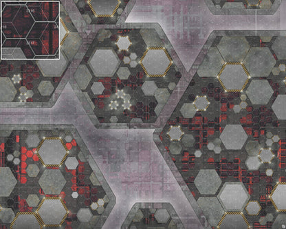Mats by Mars: Quinfinity Ruby Tabletop Wargaming Play Mat