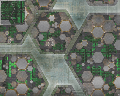 Mats by Mars: Quinfinity Jade Tabletop Wargaming Play Mat