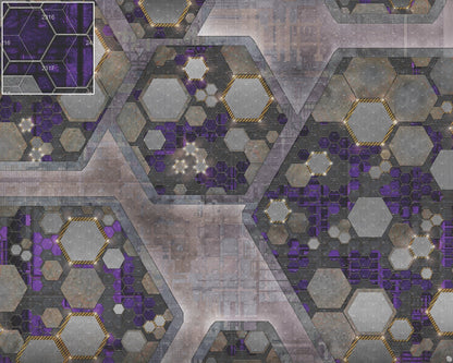 Mats by Mars: Quinfinity Amethyst Tabletop Wargaming Play Mat