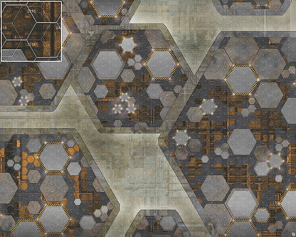 Mats by Mars: Quinfinity Citrine Tabletop Wargaming Play Mat