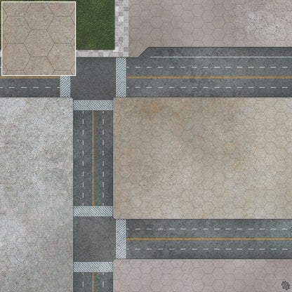 Mats by Mars: Streets of Justice A Tabletop Wargaming Play Mat